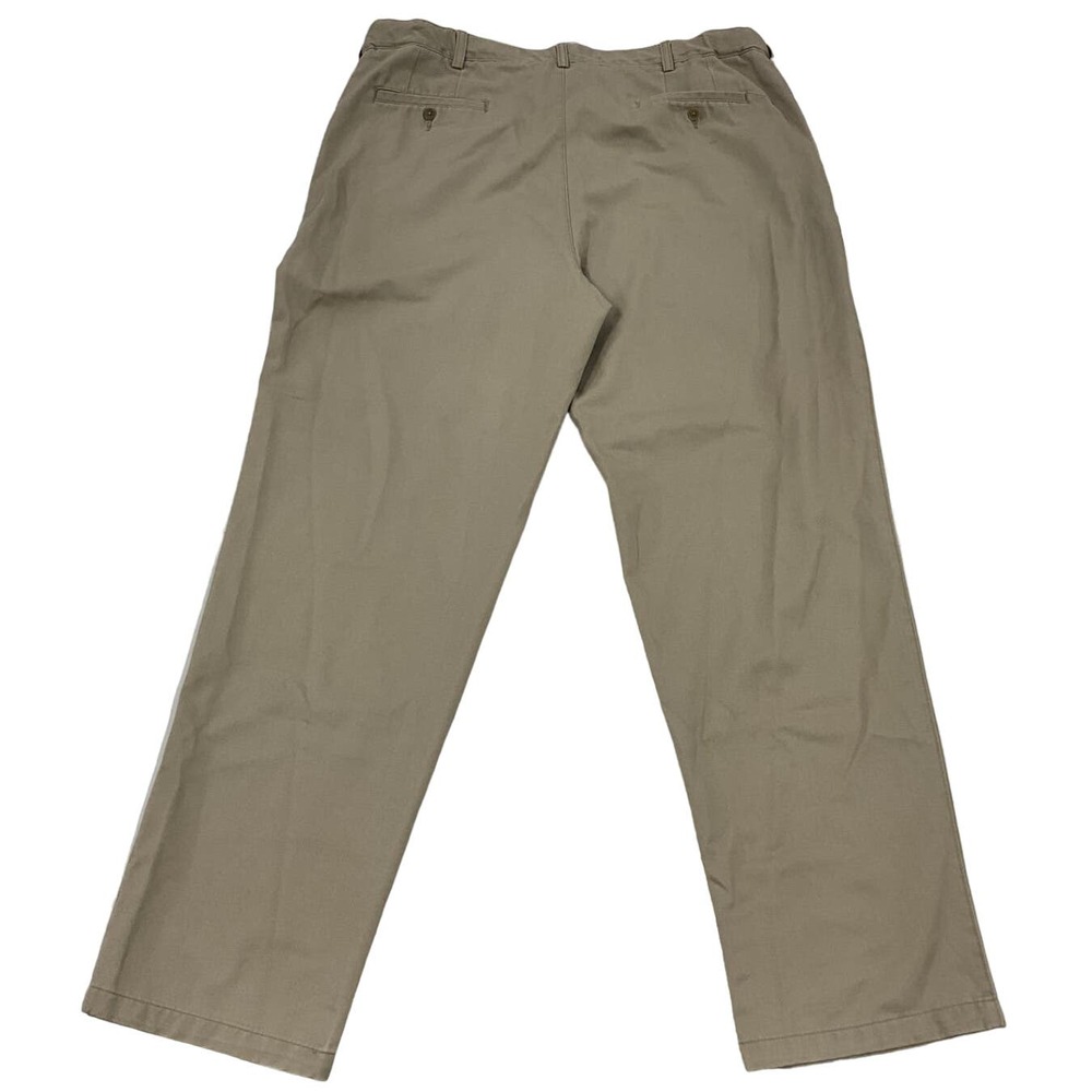 Men's Khaki Cabela's Outfitter Series Pants Adjustable Waist Flat Front 40 X 34 - Picture 3 of 12